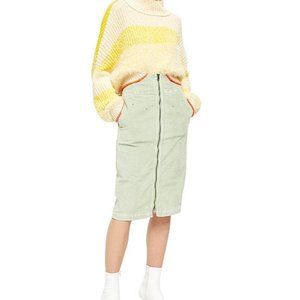 Free People I Want It All Corduroy Midi Skirt